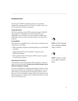 Page 91
INTRODUCTION
 

K
3?9=
L
	
A	

#


#
	

	


	
	

	



	
		


	
	

Image Resolution
 
M6
	
#
	
3?9=
H
A	



:)98;

 
A	

	
$	

	

	

8

)


#

	H

	


	

8

)


	
	
	

$
	
#

	
	

A	
NOTE: The LP790 automatically 
expands 640x480 and...