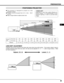 Page 99
PREPARATION
POSITIONING PROJECTOR
This projector is designed to project on a flat
projection surface.
Projector can be focused from 4.6’ (1.4m) ~ 48.3’
(14.7m).
Refer to figure below to adjust screen size.
Screen
Size
Distance40”
31”
4.6’ (1.4m)
40”
4.6’(1.4m)11.8’(3.6m)24.0’(7.3m)36.1’(11.0m)
Max. Zoom
Min. Zoom48.3’(14.7m)100”200”300”400”
308”
231”
154”
77”
31”
ROOM LIGHT
Brightness in room has a great influence on
picture quality. It is recommended to limit
ambient lighting in order to provide...