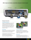 Page 3With 6 inputs and wireless connectivity, the power of control is yours
Simply Powerful
True Plug-and-Play Projection
DisplayLink™ technology transmits audio and video 
content over mini-USB, offering the simplicity of 
zero display setup. Easy to carry and simple to use, 
DisplayLink™ eliminates the need to toggle screens.  
The on-screen remote provides complete control of 
your InFocus projector from your PC thanks to the 
DisplayLink™ software. 
Always Brilliant
Enjoy true-to-life color with...