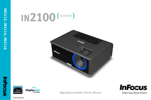 Page 1Regulatory models: V2000, M2100
IN2112, IN2114, IN2116
010-0735-00 