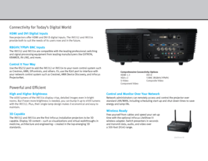 Page 3Connectivity for Today’s Digital World
HDMI and DVI Digital Inputs
Few projectors offer HDMI and DVI-D digital inputs. The IN 5312 and IN 5314 
provide both to suit the needs of its users now and in the future.
RBGHV/YPbPr BNC Inputs
The  IN5312  and IN 5314 are compatible with the leading professional switching 
and signal processing equipment from leading manufacturers like EXTRON, 
KRAMER, IN-LINE, and more.
Control It Your Way
Use  the RS 232 port to add the IN 5312 or IN 5314 to your room control...