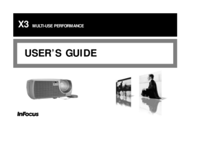 Page 1
X3 
MULTI-USE PERFORMANCE
USER’S GUIDE

X3_UG.qxd  5/3/05  4:06 PM  Page 1 