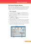 Page 18
7... English
User Controls
The Projector has multilingual On Screen Display menus that 
allow you to make image adjustments and change a variety of 
settings. The projector will automatically detect the source. 
How to operate 
1.	 To	open	the	OSD	menu,	press	“Menu”	on	the	Remote	Control.
2.		When	OSD	is	displayed,	use						keys	to	select	any	item	in	the	
main	menu.	While	making	a	selection	on	a	particular	page,	press		
		key	to	enter	sub	menu.
3.	 	Use						keys	to	select	the	desired	item	in	the...