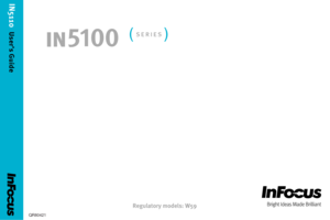 Page 1Regulatory models: W59
5100
QR80421
IN5110  
User’s Guide 