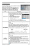 Page 10965
OPTION menu
OPTION menu
From the OPTION menu, you can perform the items 
shown in the table below. 
Select an item using the ▲/▼ cursor buttons, and 
press the ► cursor button or the ENTER button to 
perform this item, except items LAMP TIME and 
FILTER TIME. Then follow the instructions below.
ItemDescription
SOURCE SKIP
Ports can be ignored by the AUTO SEARCH function (below) and when using buttons on the control panel. 
(1)  Choose a picture input port using the ▲/▼ buttons.
(2)  Using the...