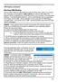 Page 149105
Presentation tools
Once this application starts, it will appear as an icon 
in the Windows notification area. You can exit the 
application from your computer by selecting QUIT 
on the menu.
• LiveViewer (refer to the Network 
Guide) and this application cannot be used 
simultaneously. If you connect your computer 
to the projector using a USB cable while 
LiveViewer is running, the following message will be displayed.
• Depending your computer's software, not all of the images on your computer...