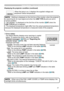 Page 6521
Status Monitor  
  Error states: 
The Status Monitor displays error warnings in capital 
letters. To resolve the errors, refer to the sections 
"Related messages" (11 4) and "Regarding the 
indicator lamps" (11 5, 11 6). 
Displayed warnings:
COVER: The lamp cover has not been securely fastened. 
Refer to the blinking LAMP indicator in the table (11 5).
FA N: The cooing fan is not operating. 
Refer to the blinking TEMP indicator in the table (11 6).
LAMP: The lamp does not light....