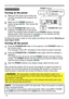 Page 6824
1.Make sure the power cord is firmly and 
correctly connected to the projector and 
the outlet.
Turning on the power
2.Make sure the POWER indicator is 
steady orange (11 5). Then remove the 
lens cover.
3.Press the STANDBY/ON button on the  
projector or the ON button on the remote  
control.The projection lamp will light up and POWER indicator will begin 
blinking green. When the power is completely on, the indicator will stop 
blinking and become steady green (11 5).
Power on/off
To display the...