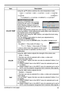 Page 8945
PICTURE menu
ItemDescription
COLOR TEMP
Using the ▲/▼ buttons switches the color temperature mode.
To adjust CUSTOM
Selecting a CUSTOM mode and then pressing the ► button or the ENTER button displays a dialog to aid you in adjusting the OFFSET and GAIN of the selected mode.OFFSET adjustments change the color intensity on the whole tones of the test pattern. GAIN adjustments mainly affect color intensity on the brighter tones of the test pattern.Choose an item using the ◄/► buttons, and adjust the...