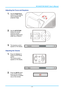 Page 22IN134UST/IN136UST User’s Manual 
Adjusting the Focus and Keystone 
1.  Use the Image-focus  
control (on the projector 
only) to sharpen the 
projected image. 
 
2.  Use the KEYSTONE  
buttons the remote 
control to correct 
trapezoid image issues 
(wider top or bottom). 
 
3.  The keystone control  
appears on the display. 
Adjusting the Volume 
 
1.  Press the  Volume +/-  
buttons on the remote 
control.  
The volume control 
appears on the display. 
2.  Press the  MUTE button 
to turn off the volume....