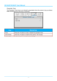 Page 35IN134UST/IN136UST User’s Manual 
Presentation Timer 
The Presentation Timer function can indicate the presentation ti me on the screen to help you achieve 
better time management while giving a presentation. 
 
ITEM DESCRIPTION 
Timer Press  the ◄►  buttons to enable or disabl e the presentation timer. 
Timer Period Press the ◄► buttons to select the timer period (1 ~ 60 minutes) 
Timer Reset  Press  (Enter) / ► to reset the timer settings. 
— 28 —  