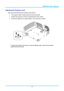 Page 22IN8606HD User’s Manual 
Adjusting the Projector Level 
Take note of the following when setting up the projector: 
  The projector table or stand should be level and sturdy. 
   Position the projector so that it is perpendicular to the screen. 
   Ensure the cables are in a safe location. You could trip over them.  
 
To adjust the angle of the picture, turn the tilt-adjuster right or left until the desired 
angle has been achieved. 
 
 
 
 
– 15  –  