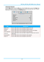 Page 30— 23 — 
Advanced Features 
Press the Menu button to open the OSD menu. Press the ◄► buttons to move to the Image menu. 
Press the ▼▲ buttons to move to the Advanced menu and then press  (Enter) or ►. Press the 
▼▲ buttons to move up and down in the Advanced menu. 
 
ITEM DESCRIPTION 
Brilliant Color Press the ◄► buttons to enter and adjust the Brilliant Color valueK 
Sharpness Press the ◄► buttons to enter and adjust the display sharpnessK 
Gamma Press the ◄► buttons to enter and adjust the gamma...