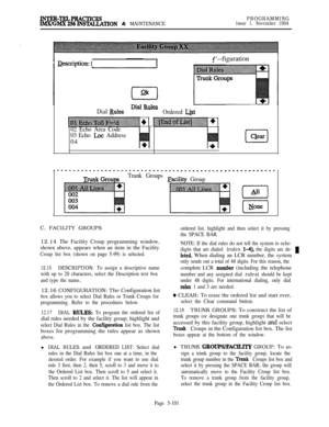 Page 400INTER-TELPRACTICESIMX/GMX256INtXALLATION & MAINTENANCEPROGRAMMINGIssue 1, November 1994
&scription: I/‘--figuration
m-1 ~,.kY1al I.&m-Dial &lesOrdered List. . . . .,.,........................‘~.‘.:.:.:.~:.:.:.:.:.~:::~:::::::~:::::::::::.~~:::::.:.~.:.:~:::::::::::::::::.:: :.:::.:.:.:.:. ~::~~~~~~~~~~~~~~~~ 4 1:.. x .