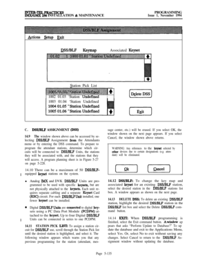 Page 434INTRR-TRLPRACTICESIMX/GMX 256 INSTALLATION & MAINTENANCEPROGRAMMINGIssue 1, November 1994
Actions @tup &it
QSS/BLF Keymap
Associated Keyset
Station Pick List
-,,, ,.;.. ‘;:. . . . . . . . ..A. .i‘.....:.:.:.:.:.:.:.:.:~~.:.:.:.:.:. . . . . . . . . . . . . . ::::::....: ; ; ; ; ; : : : ” : : :: : x ,:.:.:ok
:=:‘,..: .  .  ..___ ~:.:~.:.~.:?b.:.,:~:?:‘:‘:..,: . . . . . . ..I..................................... :.. . . . . . . . . . . . . . . . . . . . . . .._._.___.................................... . ....