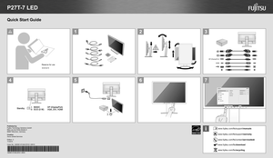 Page 1DP (DisplayPort)
HDMI
www.fujitsu.com/f ts/recycling
www.fujitsu
.com/f ts/contac t/ser vicedesk
www.fujitsu
.com/f ts/suppor t/warran ty
w
w w.fu jitsu.com/ft s/support/man uals
w w w.fu jitsu.com/ft s/d ownl oad
13
4
P27T-7 LED
A26361-K 1442-Z 310-1 -8 N 19
675
2
Published by  
Fujitsu Technology Solutions GmbH  
Mies-van-der-Rohe-Straße 8  
80807 München, Germany
Creation 
Xerox Global Services
Edition: 3 
11/2015
Order  No.: A26361-K1442-Z310-1-8N19
Reserve for use
保留备用
Quick Start Guide  