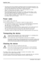 Page 12Important notes
• The device must only be operated in landscape mode (0°) and portrait mode (90°). The
control buttons are located in the middle of the bottom of the monitor in landscape mode
(0°) and at the left-hand side of the monitor in portrait mode (90°).
• Store this manual close to the device. If you pass the device on to third
parties, you should pass this manual on with it.
• We recommend that you place your device on a durable, non-slip surface. In view
of the many differentﬁnishes and...