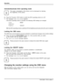 Page 24Operation
Activate/deactivate ECO operating mode
The power consumption of the device can be decreased by reducing
the brightness of the picture.
►Press the Forwards / ECO button to switch the ECO operating mode on or off.
The messageAction was executedappears.
If the ECO operating mode is activated, the following OSD settings are changed:
Colour
temperature6500K
Brightness
reduced
After the ECO operating mode is switched off, the brightness previously set by the user is restored.
Locking the OSD menu...