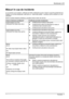 Page 279Monitorului LCD
Edi ia 2Român - 7 
Msuri în caz de incidente 
La survenirea unui incident, verifica i mai întâi urmtoarele puncte. Dac în acest fel problemele de 
imagine nu au fost solu ionate, este bine ca – dac este posibil – monitorul s fie verificat cu un alt 
calculator.
Dac nu pute i solu iona problema, anun a i centrul nostru de service. 
Ave i urmtoarea problem? Verifica i punctele men ionate:
Lips imagine pe ecran 
(indicatorul de re ea este stins) y Verifica i...