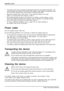 Page 12Important notes
• The device must only be operated in landscape mode (0°) and portrait mode (90°). The
control buttons are located in the middle of the bottom of the monitor in landscape mode
(0°) and at the left-hand side of the monitor in portrait mode (90°).
• Store this manual close to the device. If you pass the device on to third parties, you should pass this manual on with it.
• We recommend that you place your device on a durable, non-slip surface. In view of the many different ﬁnishes and...