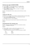 Page 25Operation
Selecting input signal (D-SUB/DVI-D/HDMI)
►Press theINPUT/buttontocallupthe Input selectsettings window.
► Press the
ECO/or theINPUT/button to select the desired
monitor connection (VGA, DVI or DP).
► Press the
MENU/buttontocon ﬁrm your selection or theAUTO/button to cancel the process.
This setting window can also be called up when the OSD menu is locked.
Locking the OSD menu
The OSD menu can be locked to prevent accidental or unauthorised changes to the monitor settings.
► Press and hold the...