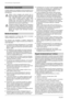 Page 174Avvertenze importanti
2ITALIANO
Avvertenze importanti
In questo capitolo sono riportate le norme di sicurezza a cui è
assolutamente necessario attenersi durante l’utilizzo del pro-
prio televisore.
Evitare il fermo immagine sullo schermo per un
periodo prolungato, ad esempio i fermi immagine dei
video, i loghi delle emittenti o simili (al massimo per
1 ora). Queste immagini possono restare visibili!
Evitare anche il funzionamento prolungato in una
modalità video nella quale sono visibili barre nere...