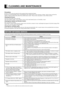 Page 34E-34
CLEANING AND MAINTENANCE
Precautions
Be sure to remove the power plug from the receptacle before cleaning the display.
Be sure not to clean the display using a cloth dampened with volatile solvents, such as benzene or thinner.  Such solvents can harm the 
display’s cabinet, the filter at the screen front, and the remote control.  They can also cause paint to come off these sections.
Cleaning the Screen
Clean the screen gently with a soft cloth.
The screen surface is fragile.  Never attempt to clean...