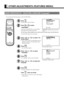 Page 32E-32
OTHER ADJUSTMENTS (FEATURES MENU)
BASIC OPERATION [EX. : SELECTING LANGUAGE (Language)]
You can make the following changes  in the FEATURES Menu.
“FEATURES” selected in the main menu
screen
On Screen Menu screen
“Language” selection screen
PICTURE  POSITION/SIZE  AUDIO  FEATURES  FACTORY DEFAULT
1
2
3
4
5
6
7
8
Press .
The main menu screen will appear.
Press  or  to select
“FEATURES”.
Each time you press  or , one of the available
menus appears in the following sequence:
The FEATURES Menu screen...