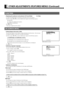 Page 40E-28
OTHER ADJUSTMENTS (FEATURES MENU) (Continued)
•Setting Display Information (OSD)
You can use this option to select whether to display information other than menus.  (Error messages
are displayed regardless of what choice you make for this option.)
Each time you press 
 or , one of the available choices appears in the following sequence:
On (OSD:bright): On-screen information shown in light color.
On (OSD:dark): On-screen information shown in dark color.
Off: Except for menus and error messages,...