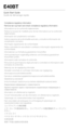 Page 20Quick Start Guide 
Guide de démarrage rapide
E40BT
Compliance regulatory information
Remove ear cup foam and check compliance regulatory information.
Informations sur la conformité réglementaire
Retirez la mousse de l'oreillette pour lire les informations sur la conformité 
réglementaire.
Información de cumplimiento normativo
Quite la espuma de la almohadilla auricular y consulte la información de 
cumplimiento normativo.
Informação regulamentar de conformidade
Retire a almofada do auscultador e...