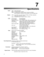 Page 71Inputs:Audio: 8 stereo (RCA) pairs
Video: 8 composite (RCA), 8 S-video
Digital: 8:  5 coaxial (RCA), 3 optical (TosLink), conforms to IEC-958,
S/PDIF standards; 3 Expansion Ports for 96kHz, 24-bit PCM digital audio
Outputs:Audio: 8 main (RCA): Left, Center, Right, L&R Sides, L&R Rears, Subwoofer
3 stereo pairs: 2 Record, 1 Zone 2
Video: 3 composite (RCA), 3 S-video: 1 Monitor, 2 Record
Audio:A/D Conversion: 24-bit Delta-Sigma
D/A Conversion: 24-bit Delta-Sigma
Frequency Response: 10 Hz – 20 kHz, +0.2dB,...