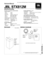 Page 1JBL Incorporated, 8500 Balboa Boulevard, P.O. Box 2200, Northridge, California 91329  U.S.A.
JBL STX812M  REV B
PACKAGEWIRING DIAGRAM 07-14
Tec
hnical Manual
JBL  STX812M
SPEC IFICATIONS ACOUSTIC & ELECTRICAL SPECIFICATIONS:
 Nominal Impedance:
Passive: 8 Ohms
Bi-amp LF: 8 Ohms
Bi-amp HF: 8 Ohms
 Power Rating: Continuous /  Program / P eak:
P assive: 800W / 1600W /  3200W
Bi-amp  LF: 800W / 1600W /  3200W
Bi-amp  HF: 75W / 150W /  300 W
 Frequency Response:75 Hz - 20 kHz ((±3 dB)  Frequency Range: 50...