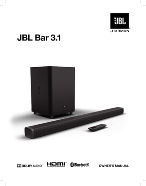 Page 1JBL Bar 3.1
OWNER’S MANUAL 