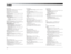 Page 167I-8 S (continued)
SPEECH DETECT Parameter, 5-9, 5-10, 5-34, A-13
Standby Button, 2-2, 2-5, 6-2, 6-4
Standby Mode, 2-2, 2-5, 2-12, 6-4
Stat Button, 2-12, 2-17, 2-18, A-13
SUB LEVEL Parameter, 5-13, 5-14, 5-20, 5-21, 5-26,
5-32, 5-35, A-13
STATUS Menus, 2-18 to 2-24 (ills.), 5-31, A-13 (ill.)
STATUS Parameter
FRONT PANEL DISPLAY Menu, 2-3, 2-13, 3-52, A-
5, A-16
ON-SCREEN DISPLAY Menu, 2-13, 2-18, 3-49, A-
5, A-16
SUB LIMIT ADJ Parameter, 3-43, 3-44, A-9, A-15
SUB LIMIT ADJUST Parameter, 3-43, 3-44, A-9,...