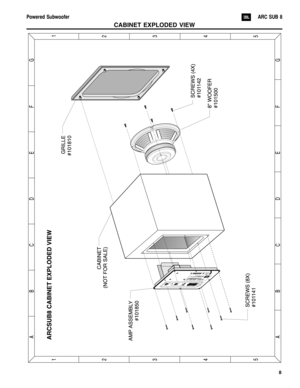 Page 98
Powered SubwooferARC SUB 8
CABINET EXPLODED VIEW 