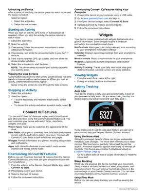 Page 6UnlockingtheDevice
After a period of inactivity, the device goes into watch mode and the screen is locked.
Select an option:
