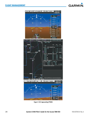 Page 312Garmin G1000 Pilot’s Guide for the Socata TBM 850190-00709-04  Rev. A298
FLIGHT MANAGEMENT
Figure 5-140  Approaching PYNON  