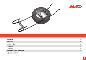 Page 3DIAGRAMS         1
CONTENTS         2
INSTRUCTIONS         3
   ENGLISH         3
   GERMAN         5
COMPLEMENTARY PRODUCTS         7
ACCESSORIES RANGE         10
CONTENTS
2   