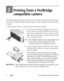 Page 148www.kodak.com/go/support
2Printing from a PictBridge 
compatible camera
The Kodak EasyShare photo printer 300 offers PictBridge compatibility, which lets you 
print from your Kodak EasyShare digital camera or any PictBridge compatible camera 
or device.
1Take pictures with your camera (see your camera user’s guide).
2Connect your PictBridge compatible camera to the 
photo printer using the USB cable for your camera. 
Plug one end of the cable into the camera and the 
other into the USB device connector...