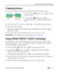 Page 25Working with pictures/videos
www.kodak.com/go/support
 19
Cropping pictures
You can crop a picture so that only the desired portion of the picture remains. 
1Press the Review   button, then  to find a 
picture to crop. 
2Press the Menu   button, then  to 
highlight the Edit tab. Highlight Crop, then press 
OK.
3Press Telephoto (T) to zoom in, or to move the crop box. Press OK.
4Follow the screen prompts.
The picture is cropped. (The original is saved.) Cropped pictures cannot be cropped 
again on the...