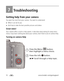 Page 5650www.kodak.com/go/support
7Troubleshooting
Getting help from your camera
You want the most from your camera. You want to understand:
■What it can do for you
■And how to take the best possible pictures and videos
Great news!
Your camera offers a built-in Help system. It describes every setting for every menu 
choice. If you learn nothing else about your camera, learn how to use on-camera Help. 
Turning on camera Help 
Scroll through a Help topic. Press the Menu 
Press the Info
1
button.
2
then highlight...