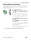 Page 37Reviewing and editing
www.kodak.com/go/support
 31
Selecting multiple pictures/videos
Use the multi-select feature when you have two or more pictures to print, share, 
delete, protect/unprotect, tag with keyword, etc. Multi-select is only available in 
thumbnail view (see page 22).
1Press the Review button  .
2Press   to choose a stack of pictures (All, or 
sorted by People, Date, Keywords, or Videos), then 
press OK.
3If you chose All, People, Date, or Keywords, a 
single-up picture is shown. Press...