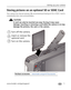 Page 11Setting up your camera
www.kodak.com/go/support
 5
Storing pictures on an optional SD or SDHC Card
Your camera has internal memory. We recommend purchasing an SD or SDHC Card to 
conveniently store more pictures/videos.
CAUTION:
A card can only be inserted one way; forcing it may cause 
damage. Inserting or removing a card while the camera is on may 
damage the pictures, the card, or the camera.
Purchase accessories www.kodak.com/go/m575accessories
1Turn off the camera.
2Insert or remove the 
optional...