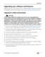 Page 59Appendix
www.kodak.com/go/support
 53
Upgrading your software and firmware
Make sure you are using the latest versions of KODAK Software and camera firmware 
(the software that runs on the camera). Go to www.kodak.com/go/slicedownloads.
Important safety instructions
CAUTION:
Do not disassemble this product; there are no user-serviceable parts 
inside. Refer servicing to qualified service personnel. KODAK AC Adapters 
and Battery Chargers are intended for indoor use only. The use of controls,...