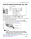 Page 9Setting up your camera
www.kodak.com/go/support
 3
Setting the language and date/time, other times
Storing pictures on an SD or MMC card
Your camera has 16 MB of internal memory. You can purchase an SD or MMC card to 
conveniently store more pictures and videos.
NOTE:  We recommend Kodak SD or MMC cards. SD cards must possess the SD logo   
(The SD logo is a trademark of the SD Card Association.) When using the card for the first time, 
format it in this camera before taking pictures (see page 38)....