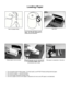 Page 2•Do not operate printer without paper.  For best results, use HP 82175 black-printing thermal paper.   
•Do not pull on paper — use the ▲ button.   
•Do not pull paper backward through printer.   
•Do not run paper to end of roll if paper is attached to its inner core (HP paper is not attached). 
Loading Paper 
Tear or cut paper evenly. 
Do not use paper with folds or uneven 
edges.  Do not allow obstructions to 
contact the print mechanism. 
Open door. 
Position paper in door as shown. While pushing...