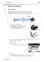 Page 13Konica Minolta 240f2-3
2.1 Basic scanning2
2 Basic scan functions
2.1 Basic scanning
2.1.1 Attaching scanned documents to e-mail (Scan to e-mail)
You can attach the data for a scanned document to an e-mail for transmission.
1Load the document, and press .
%For details on loading documents, refer to Chapter 2, 
Loading Documents in the Quick Guide.
%Set the document type, contrast, and resolution as neces-
sary. For details, refer to page 2-15.
2Change the file format and specify advanced settings such as...