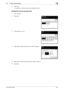 Page 149Konica Minolta 240f5-33
5.4 F-code communications5
8Press [Yes].
%Press [No] to close the screen without deleting the data.
Printing the stored document list
1Press .
2Press [List].
3Press [Stored Doc. List].
4Select [ON] to enable duplex printing, or [OFF] to disable it.
5Select [ON] to enable combined printing, or [OFF] to disable it.
6Press [Yes].
Downloaded From ManualsPrinter.com Manuals 