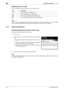 Page 188Specifying destinations6
6-10Konica Minolta 240f
6.1
Regarding search results
An icon is displayed in front of destinations in the search results.
d
Press   to check the details for that destination. Press [Close] to close the confirmation screen. Press [Reg-
ister] to register the displayed destination in the address book. For details, refer to page 8-9.
6.1.3 Entering destinations
Entering destinations using the numeric keys
When transmitting a fax, enter the fax number.
1Press .
2Use the numeric keys...