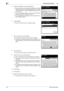 Page 46Advanced scan features3
3-18Konica Minolta 240f
3.2
5Select the template to use, and press [Enter].
%If you want to enter a new subject and text without using a 
template, select a box with nothing registered in it. If all the 
boxes already have a template registered, select any box 
from 01 to 10.
%If you selected [Auto Subject + Text], you cannot edit the 
subject and mail text. Proceed to step 10.
%If you selected [Auto Subject], you can only edit the mail 
text. Proceed to step 8.
6Press [Subject]....